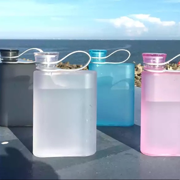 BPA Free Square Water Bottle 4 Pack - Picture 2 of 10